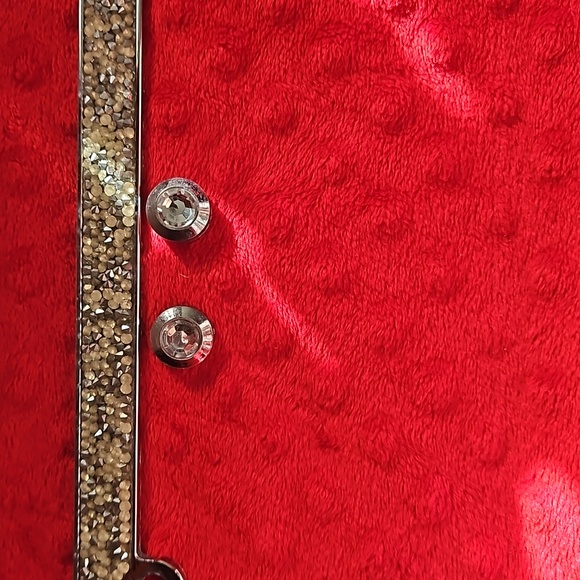 BLING Crushed Diamomd License Plate Frame Chrome Style license plate holder - Picture 3 of 10